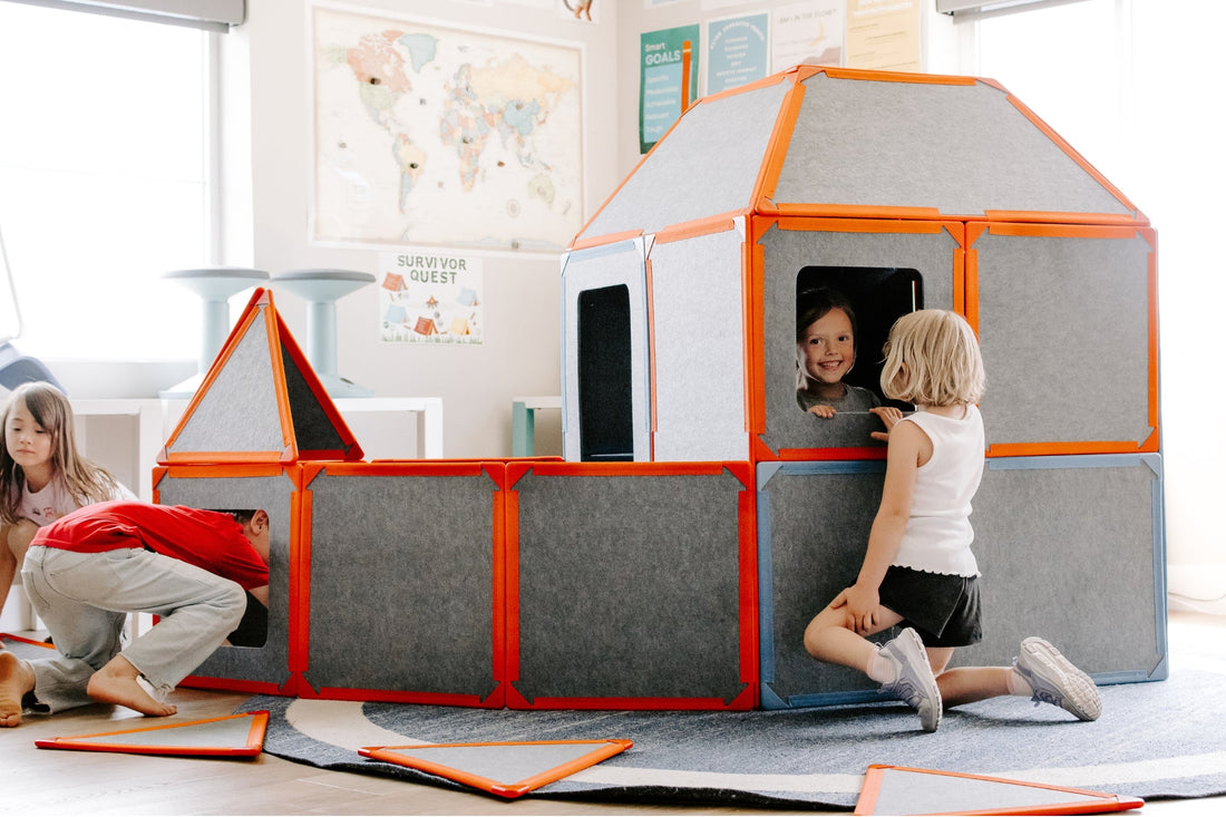 Kids playing inside superspace build